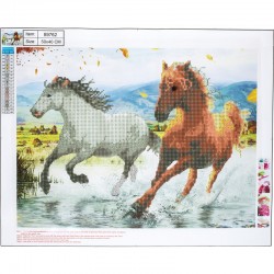 Diamantové malování koně 40x50cm