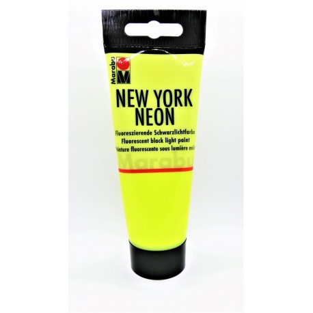 Akrylová barva New York neon žlutá 100 ml Marabu