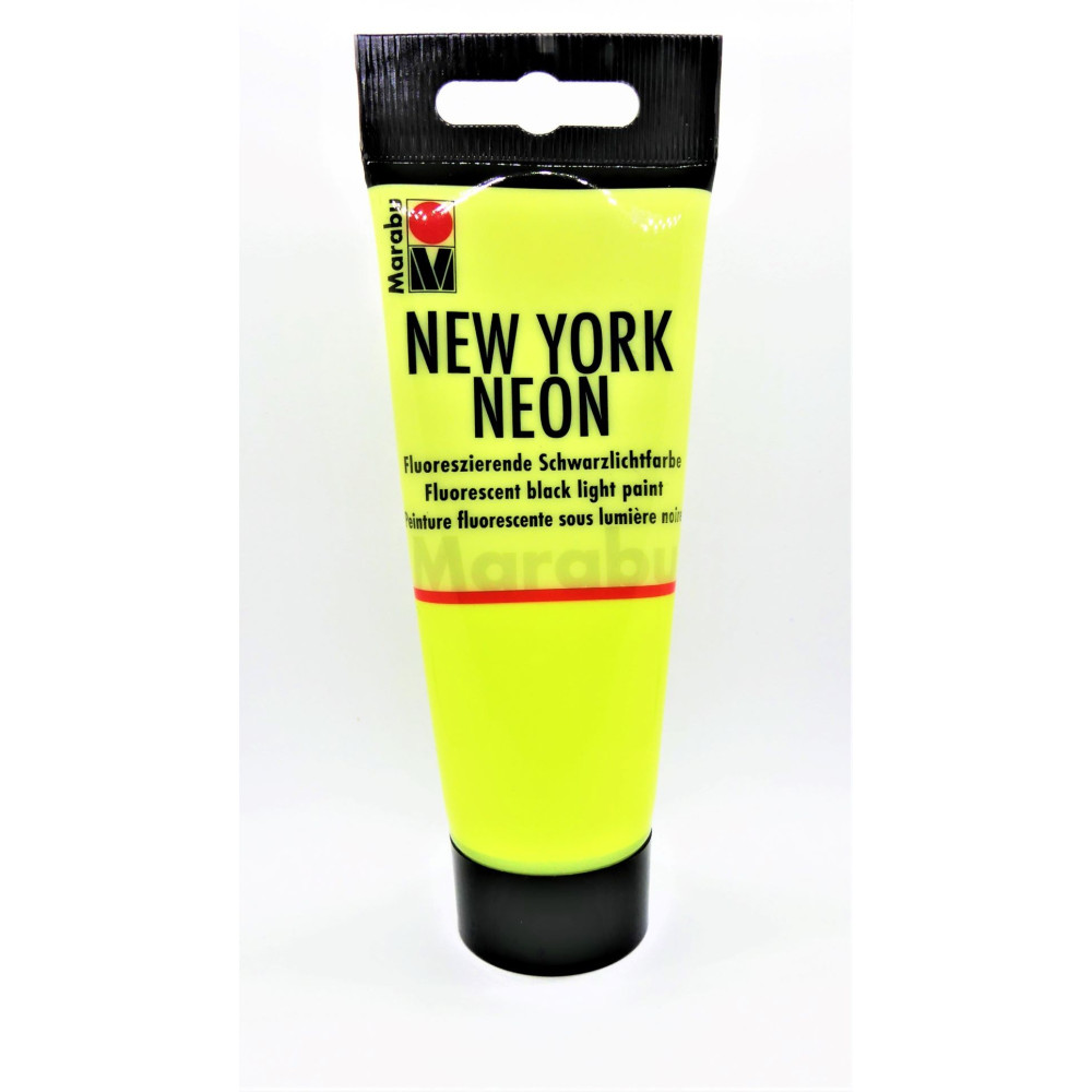 Akrylová barva New York neon žlutá 100 ml Marabu