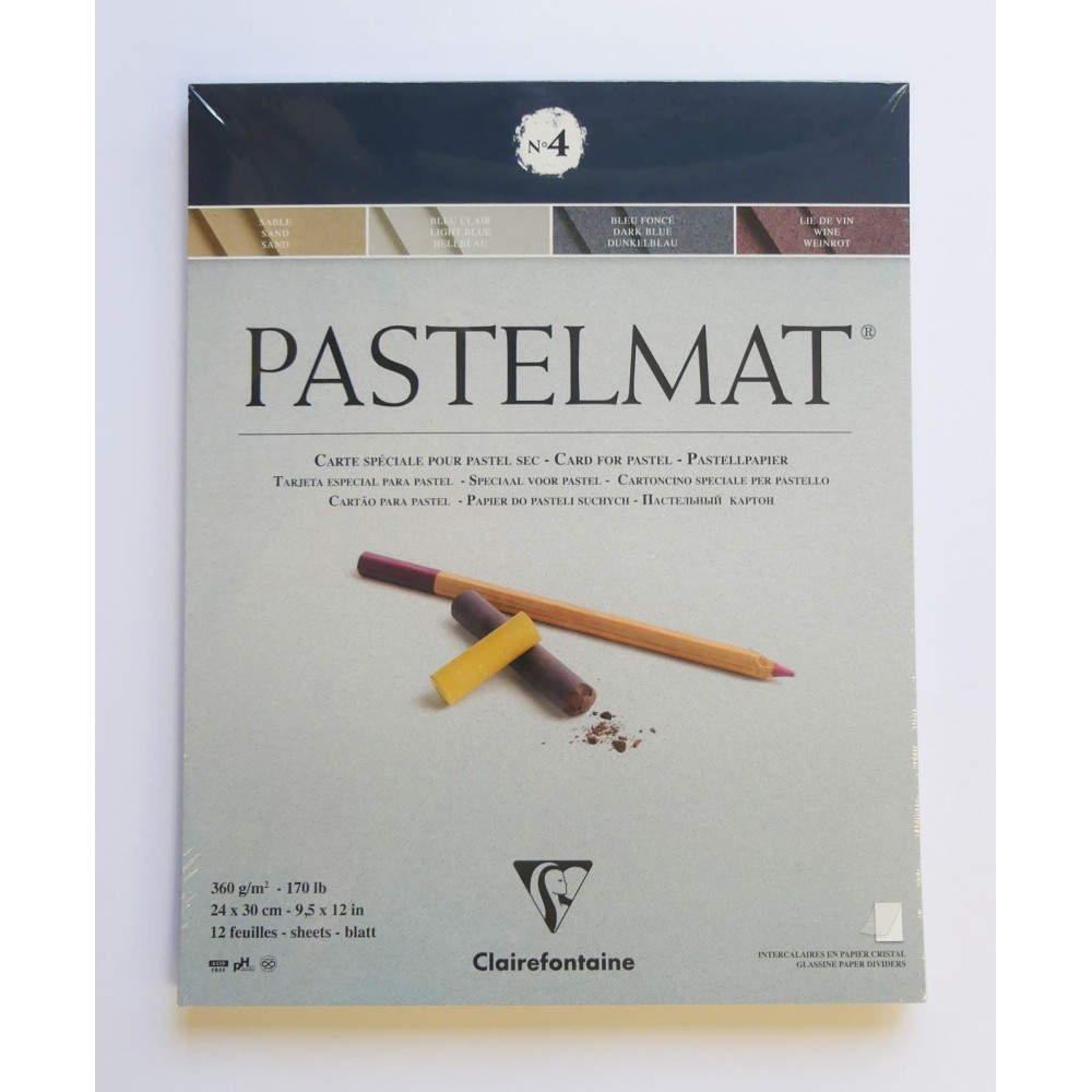 Blok na pastel 24x30 cm 12 listů 360g/m² č.4 Pastelmat Clairefontaine