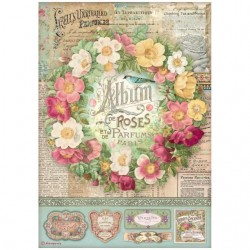 Rýžový papír Album de Roses Stamperia A4