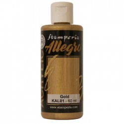 Akrylová metalická barva Gold Allegro Stamperia 60 ml