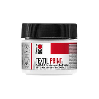 Textil print bílá 100 ml Marabu