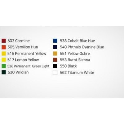 Akrylové profesionální barvy sada 12x20 ml ShinHanart