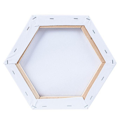 Malířské plátno šestiúhelník 30 cm na rámu 100% 280g/m²