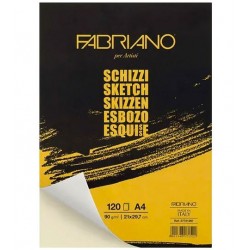 Skicák A4 120 listů 90g/m² Schizzi Fabriano