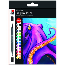 Aqua pen Graphix sada 24 kusů Octopus Marabu