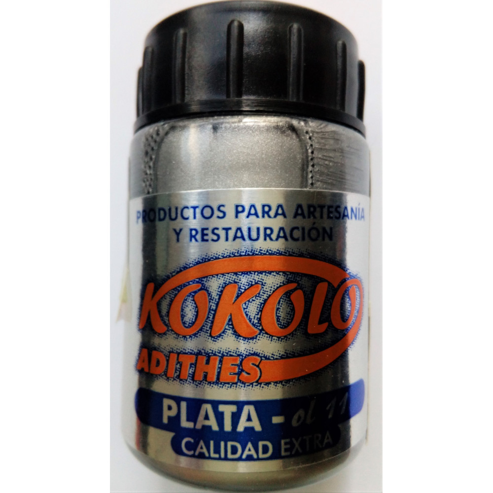 Zlato tekué, Oro plata, stříbrný odstín,  40ml