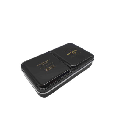 Akvarelové barvy Charvin Paris Extra Fine 12x1,5 ml černý box pohled z boku