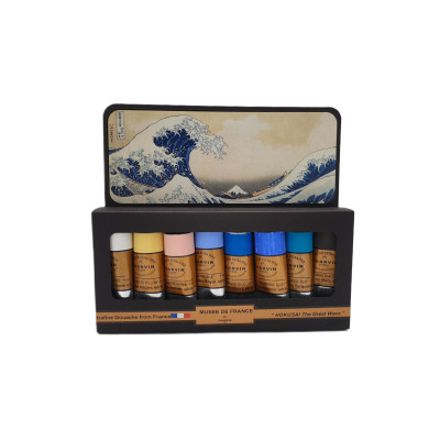 Kvašové barvy Charvin Paris Extra Fine 8x20 ml Hokusai The Great Wave