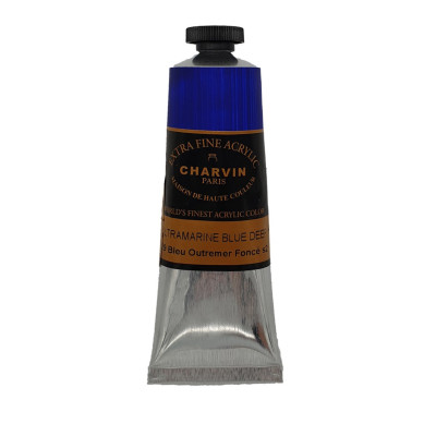 Akrylová barva Ultramarine Blue Deep 612 Charvin Paris Extra Fine 60 ml