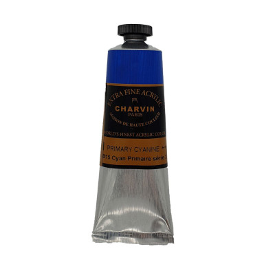 Akrylová barva Primary Cyanine 636 Charvin Paris Extra Fine 60 ml