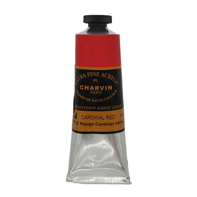 Akrylová barva Cardinal Red 452 Charvin Paris Extra Fine 60 ml
