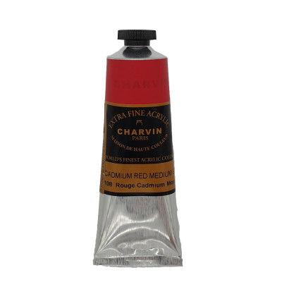 Akrylová barva Cadmium Red Medium GEN 210 Charvin Paris Extra Fine 60 ml