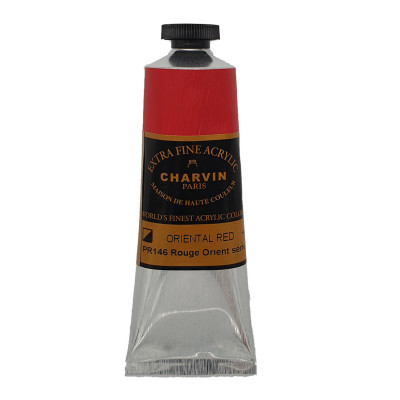 Akrylová barva Oriental Red 373 Charvin Paris Extra Fine 60 ml