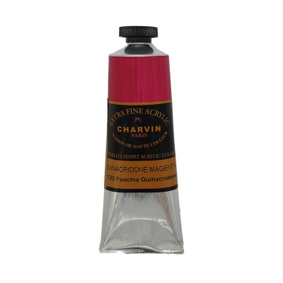 Akrylová barva Quinacridone Magenta 537 Charvin Paris Extra Fine 60 ml
