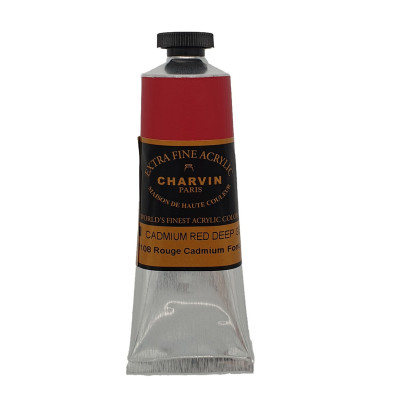 Akrylová barva Cadmium Red Deep GEN 490 Charvin Paris Extra Fine 60 ml