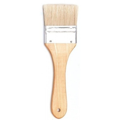 Štětec 8043 vel.  plochý široký přírodní vlas Renesans