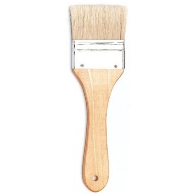 Štětec široký plochý 65 mm přírodní bělená štětina