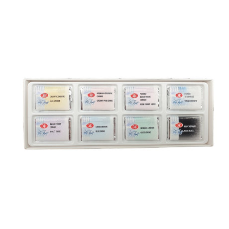 White Nights Akvarelové barvy Shimmer spring Nevskaya Palitra sada 8x2,5 ml