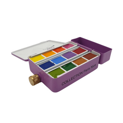 Charvin Akvarelové barvy Extra Fine 12 ks Exclusive box Violet