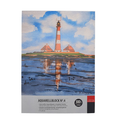 Akvarelový blok AMI Torchon 300g Celulóza 20 listů 17x24cm