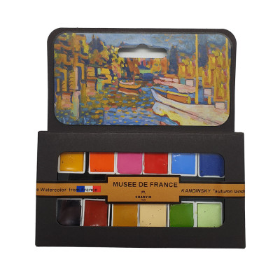 Charvin Paris Akvarelové barvy Extra fine 12Ks Kandinsky Autumn