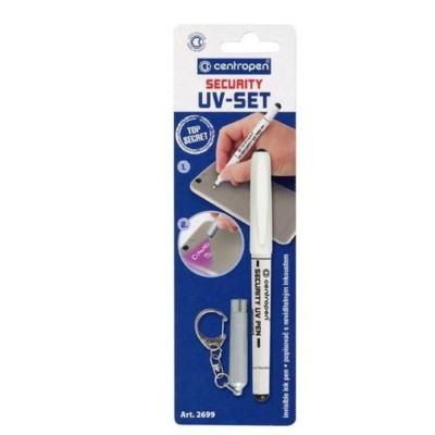 Centropen Popisovač Security UV pen se svítilnou sada