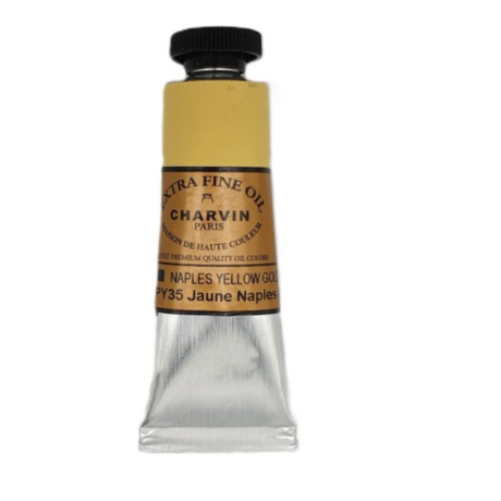 Olejová barva Naples yellow golden 10 Charvin Paris 20 ml tuba