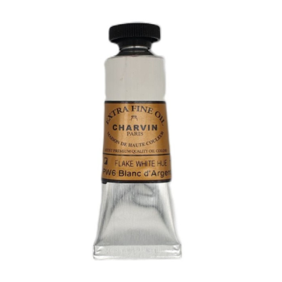 Olejová barva Flake White HUE Charvin Paris tuba 20 ml