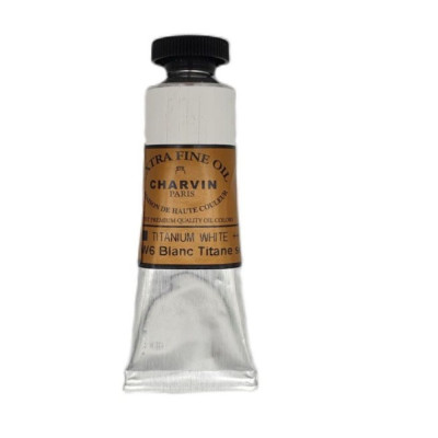 Olejová barva Titanum white 1 extra fine Charvin Paris tuba 20 ml