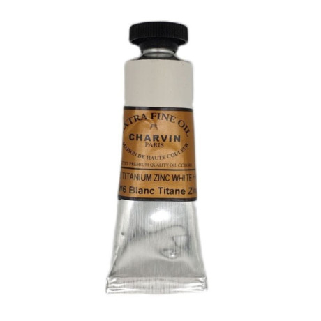 Olejová barva Titanium Zinc White 3 Extra Fine Charvin Paris 20 ml tuba