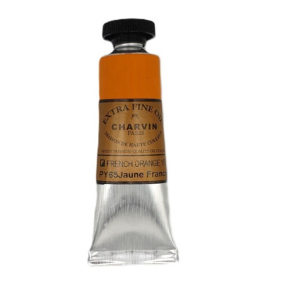 Olejová barva French orange yellow 41 extra fine Charvin Paris tuba 20 ml