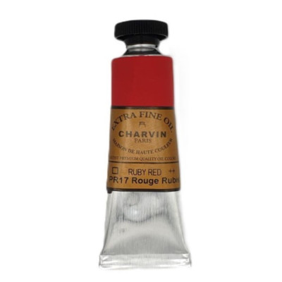 Olejová barva Ruby Red 55 Extra fine Charvin Paris tuba 20 ml
