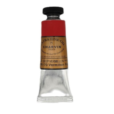 Olejová barva Deep Vermilion 56 Extra Fine Charvin Paris tuba 20 ml
