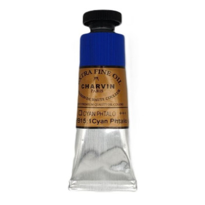 Olejová barva Cyan Phtalo 116 Extra Fine Charvin Paris tuba 20 ml