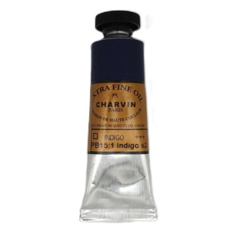 Olejová barva Indigo 123 Extra Fine Charvin Paris tuba 20 ml