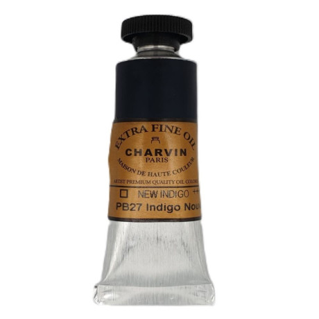 Olejová barva New Indigo 124 Extra Fine Charvin Paris tuba 20 ml