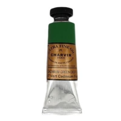 Olejová barva Cadmium Green Deep 153 Extra Fine Charvin Paris tuba 20 ml