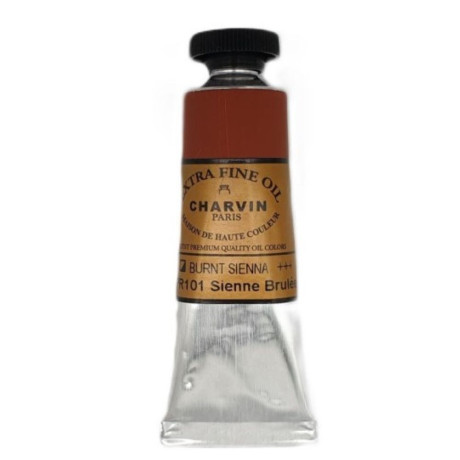 Olejová barva Burnt Sienna 185 Extra Fine Charvin Paris tuba 20 ml