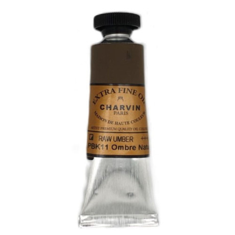 Olejová barva Raw Umber 191 Extra Fine Charvin Paris tuba 20 ml