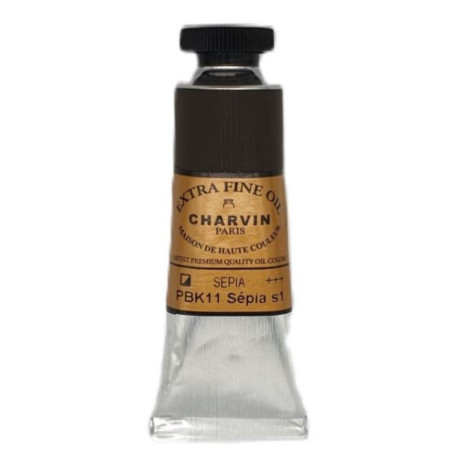 Olejová barva Sepia 193 Extra Fine Charvin Paris tuba 20 ml