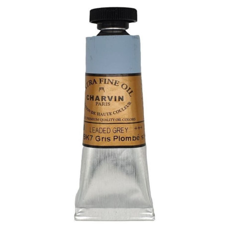 Olejová barva Leaded Grey 199 Extra fine Charvin Paris tuba 20 ml
