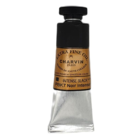 Olejová barva Intense Black 207 Extra fine Charvin Paris tuba 20 ml