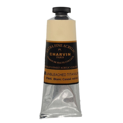 Akrylová barva Unbleached Titanum 247 Extra Fine Charvin Paris 60 ml tuba