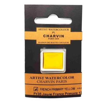 Akvarelová barva French Primary Yellow 13 Extra Fine Charvin Paris pánvička