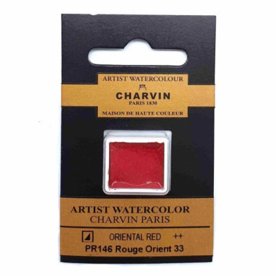 Akvarelová barva Oriental red 33 extra fine Charvin Paris pánvička