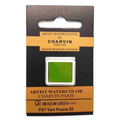 Akvarelová barva Meadow Green 52 Extra Fine Charvin Paris pánvička