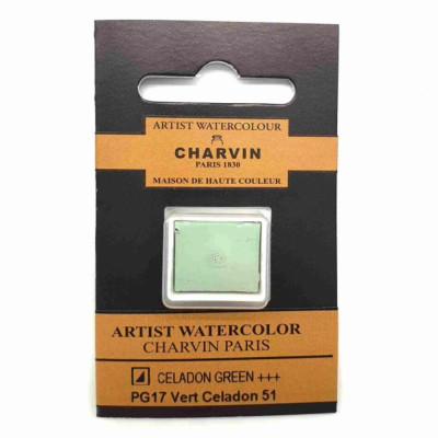 Akvarelová barva Celadon Green 51 Extra Fine Charvin Paris pánvička
