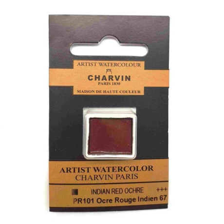 Akvarelová barva Indian Red Ochre 67 Extra Fine Charvin Paris pánvička